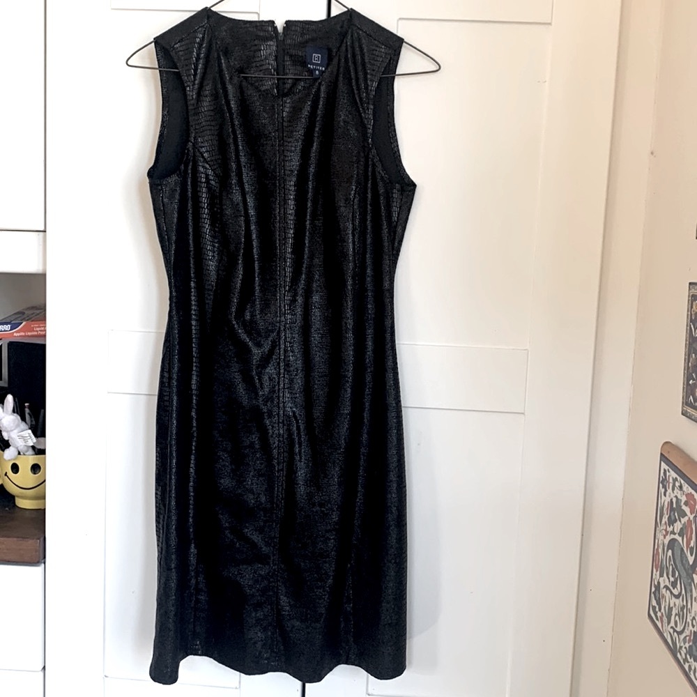 Shiny black dress